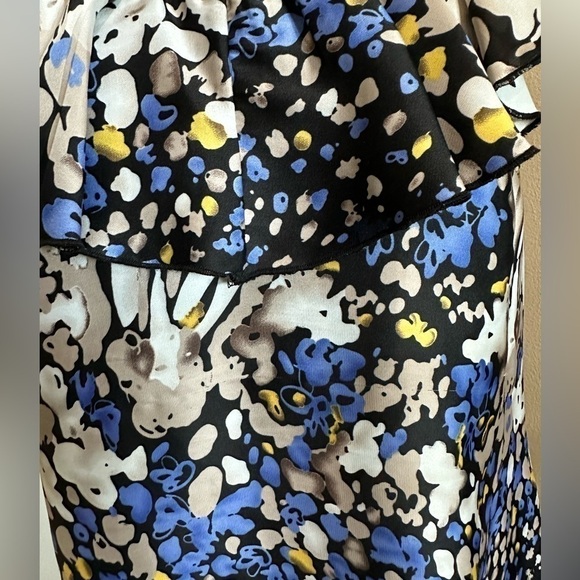 JADE Satin Printed Blouse, Size S - Picture 4 of 5